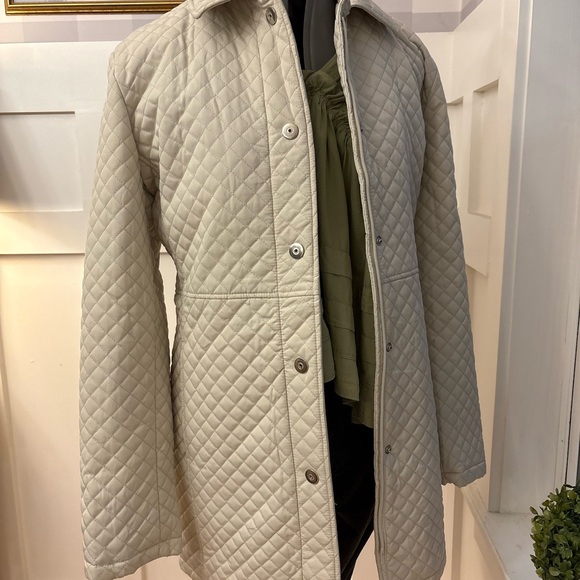 Vintage White Stag Quilted Cream Jacket Size Large - Picture 3 of 9